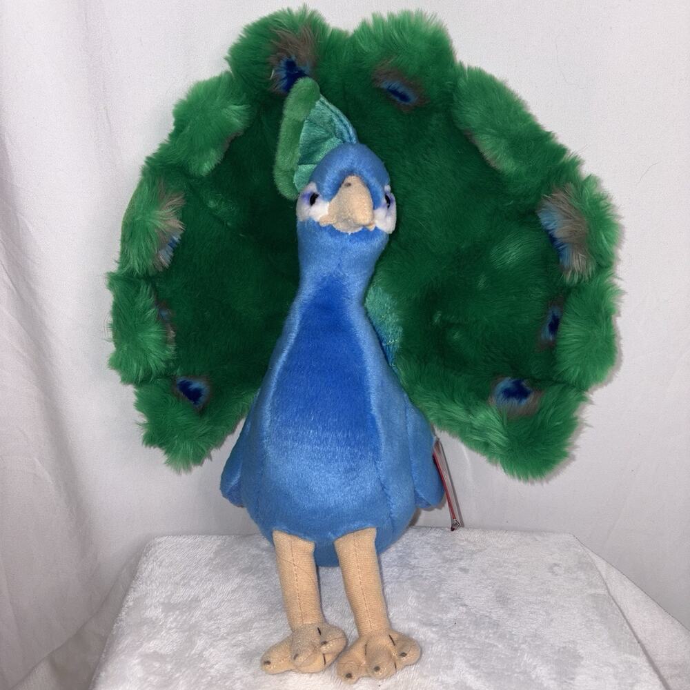 FAO Schwarz Peacock Plush Stuffed Bird Toys R Us Release 2015 w Tags
